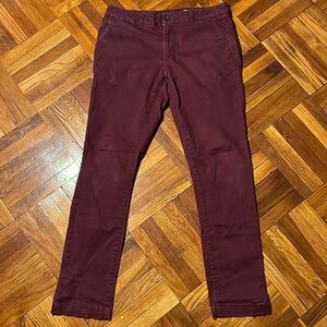 Red wine pants skinny